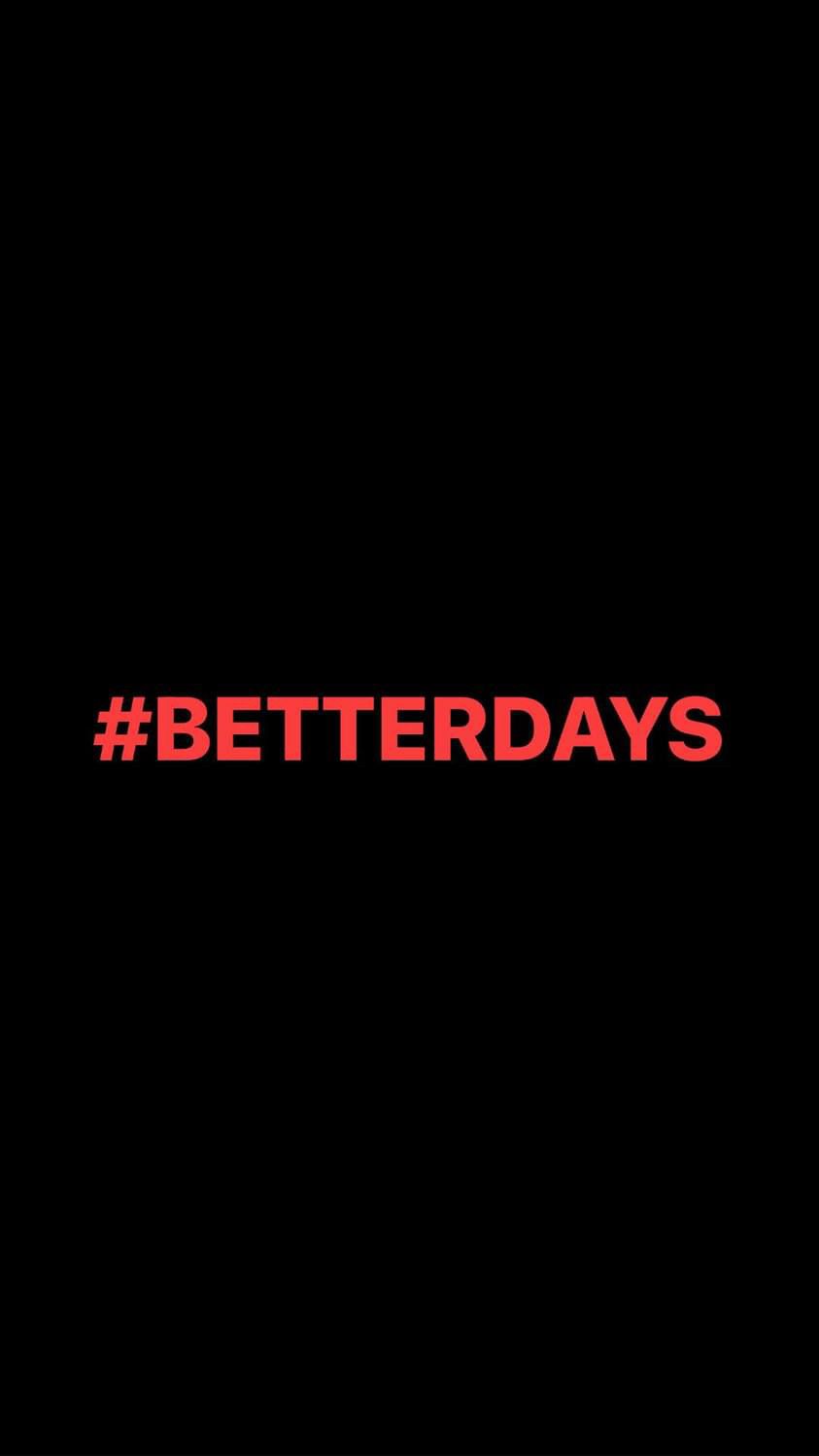 Pre-Order #BETTERDAYS Wristbands (Red Text)