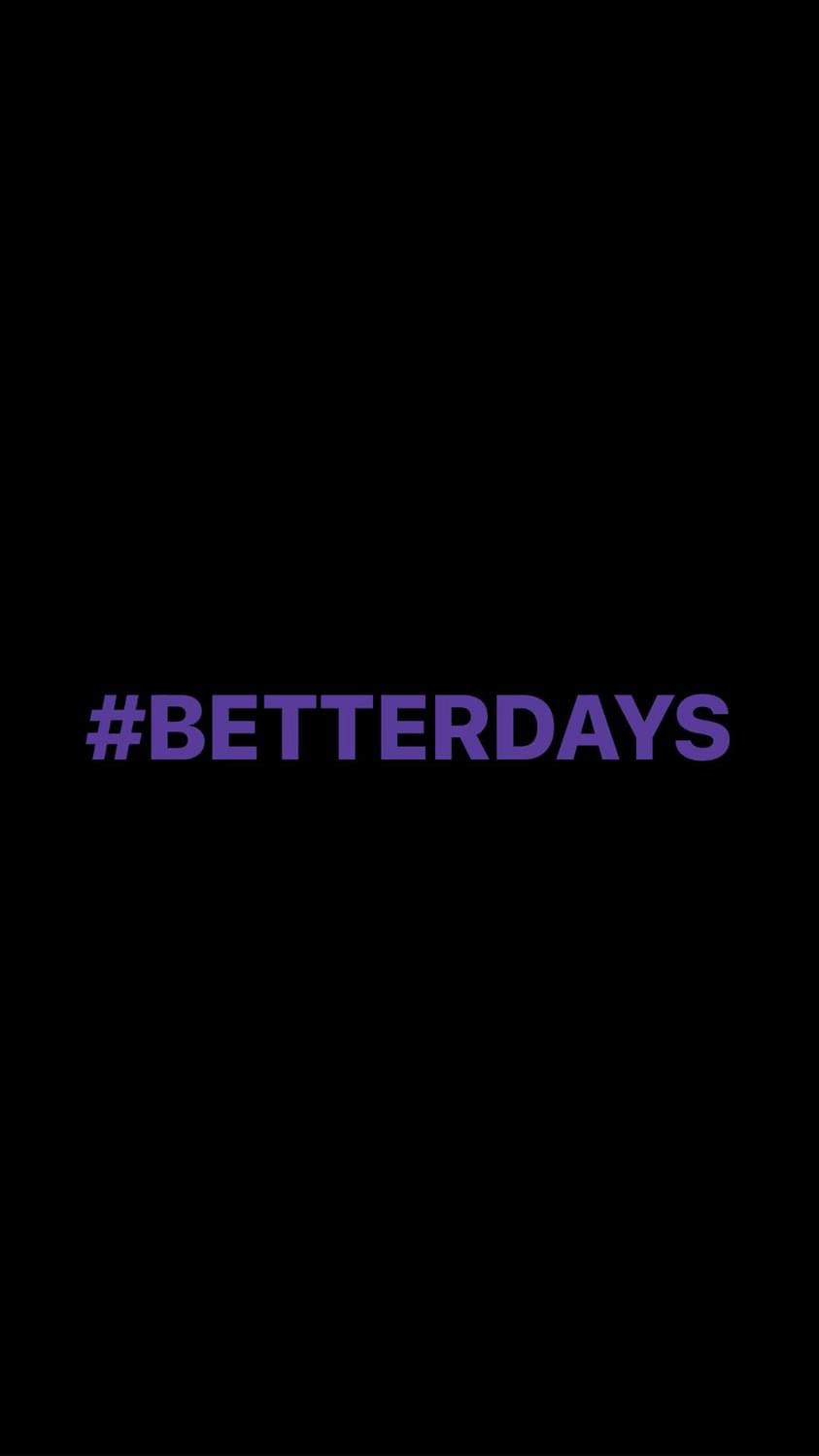 Pre-Order #BETTERDAYS Wristbands (Purple Text)