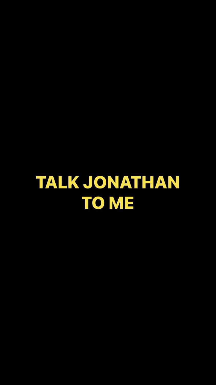 Pre-Order TALK JONATHAN TO ME Bumper Stickers