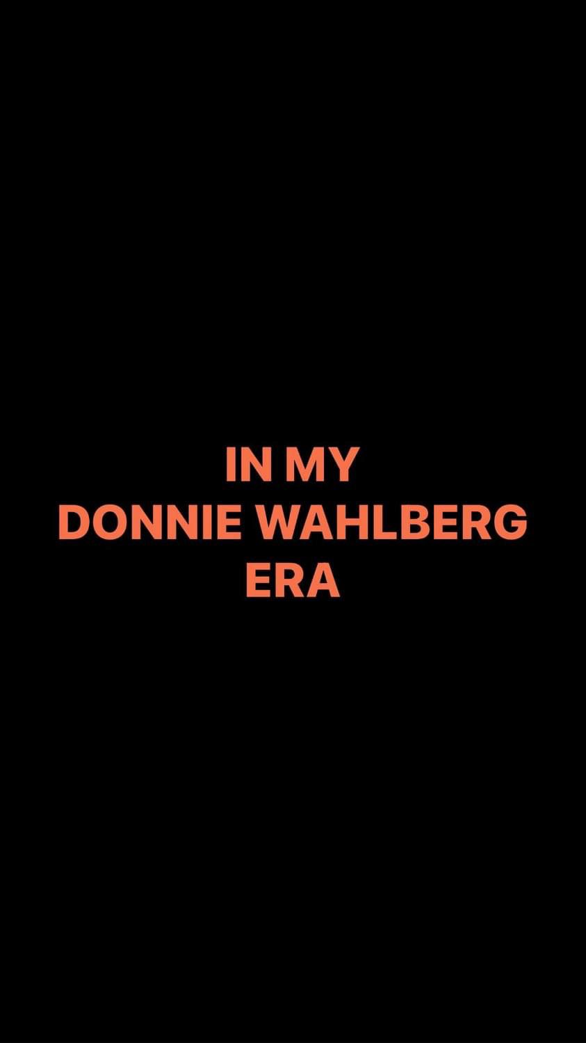 Pre-Order IN MY DONNIE WAHLBERG ERA Wristbands