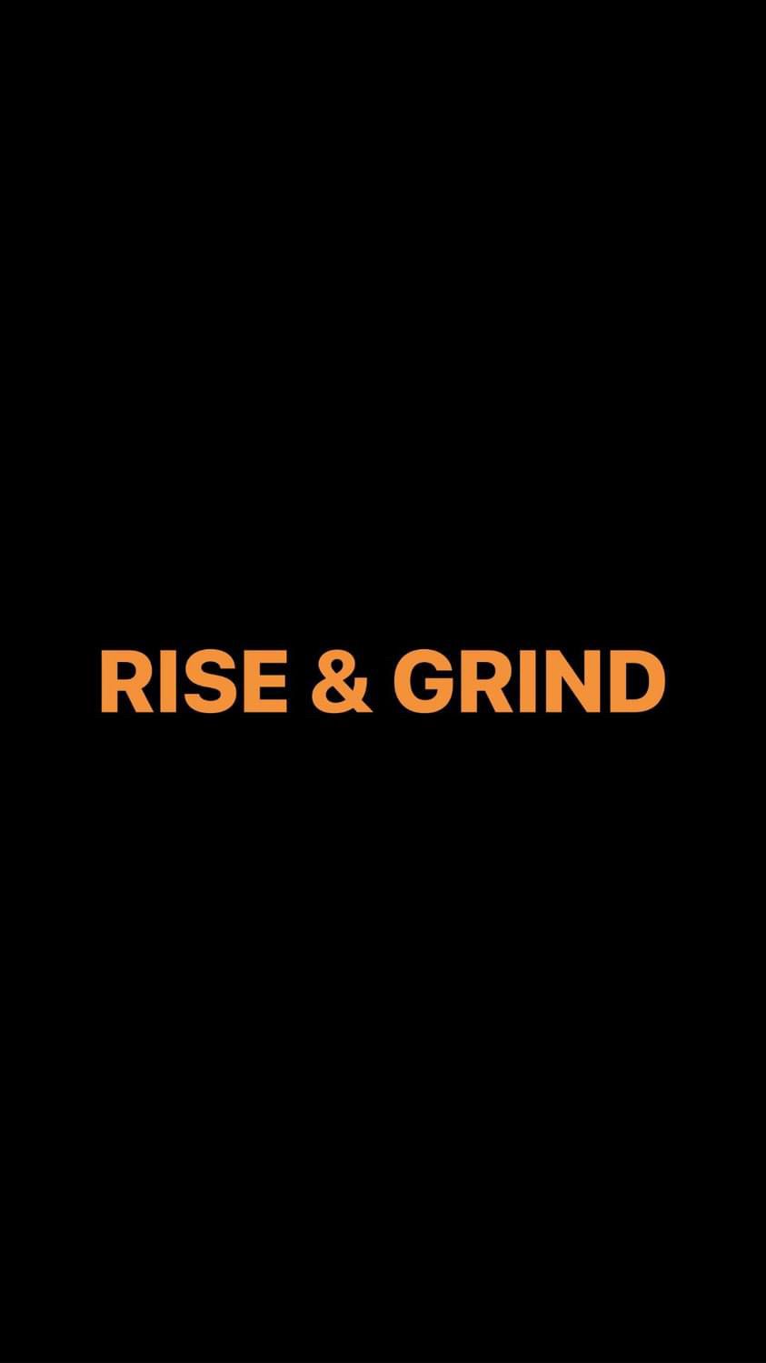 Pre-Order RISE &amp; GRIND Wristbands (Black Colour &amp; Orange Text)