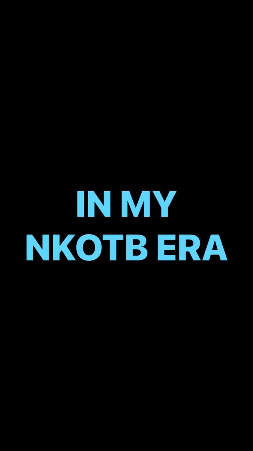 Pre-Order IN MY NKOTB ERA Wristbands (Blue Text)