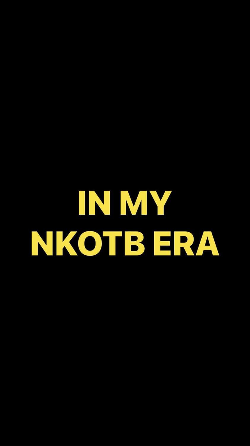 Pre-Order IN MY NKOTB ERA Wristbands (Yellow Text)