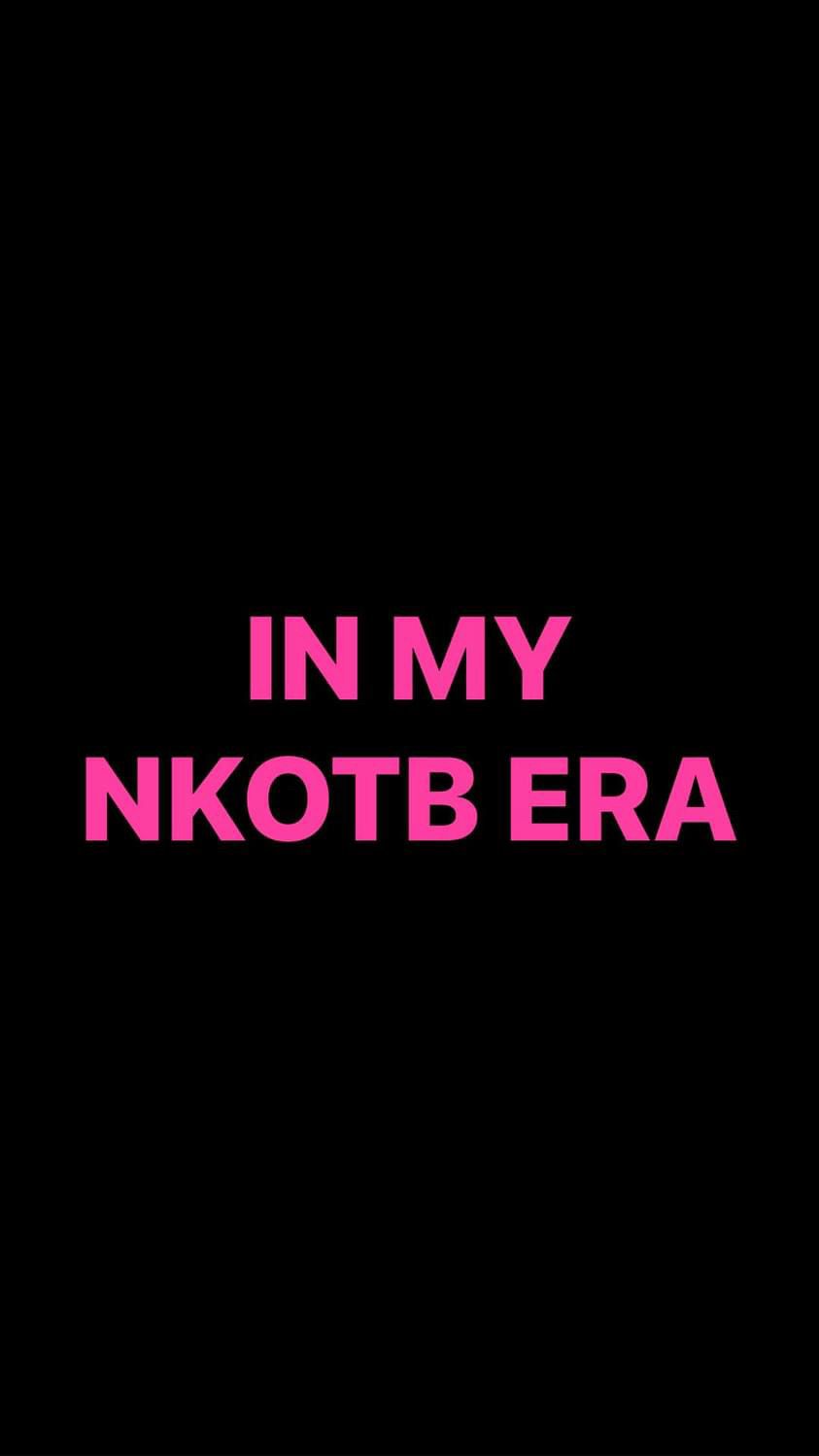 Pre-Order IN MY NKOTB ERA Wristbands (Pink Text)