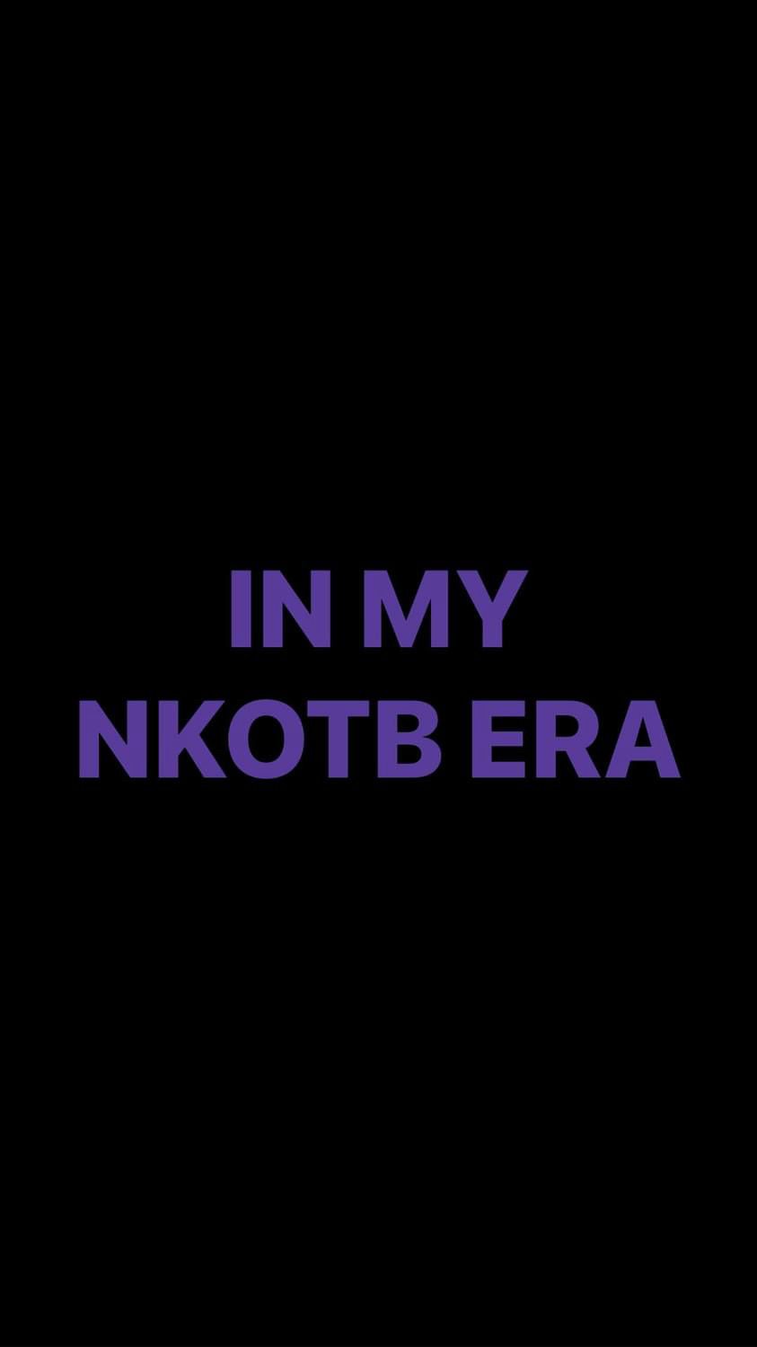 Pre-Order IN MY NKOTB ERA Wristbands (Purple Text)