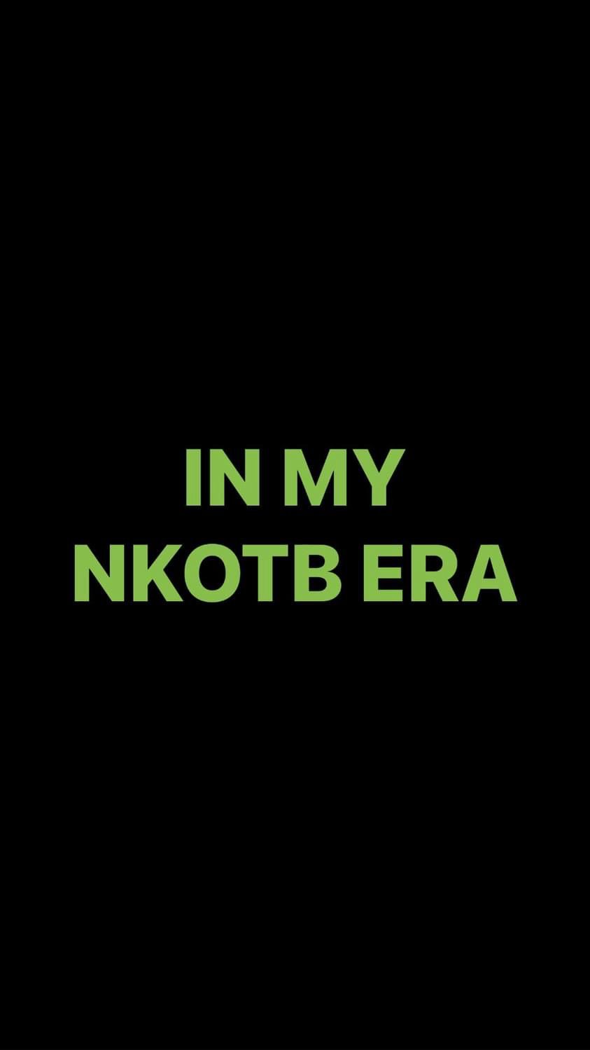 Pre-Order IN MY NKOTB ERA Wristbands (Green Text)