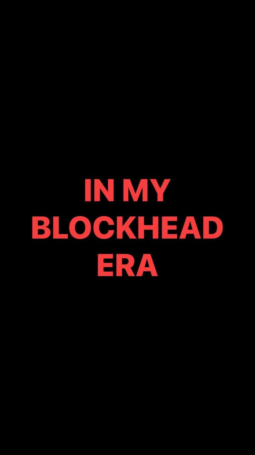 Pre-Order IN MY BLOCKHEAD ERA Wristbands (Red Text)
