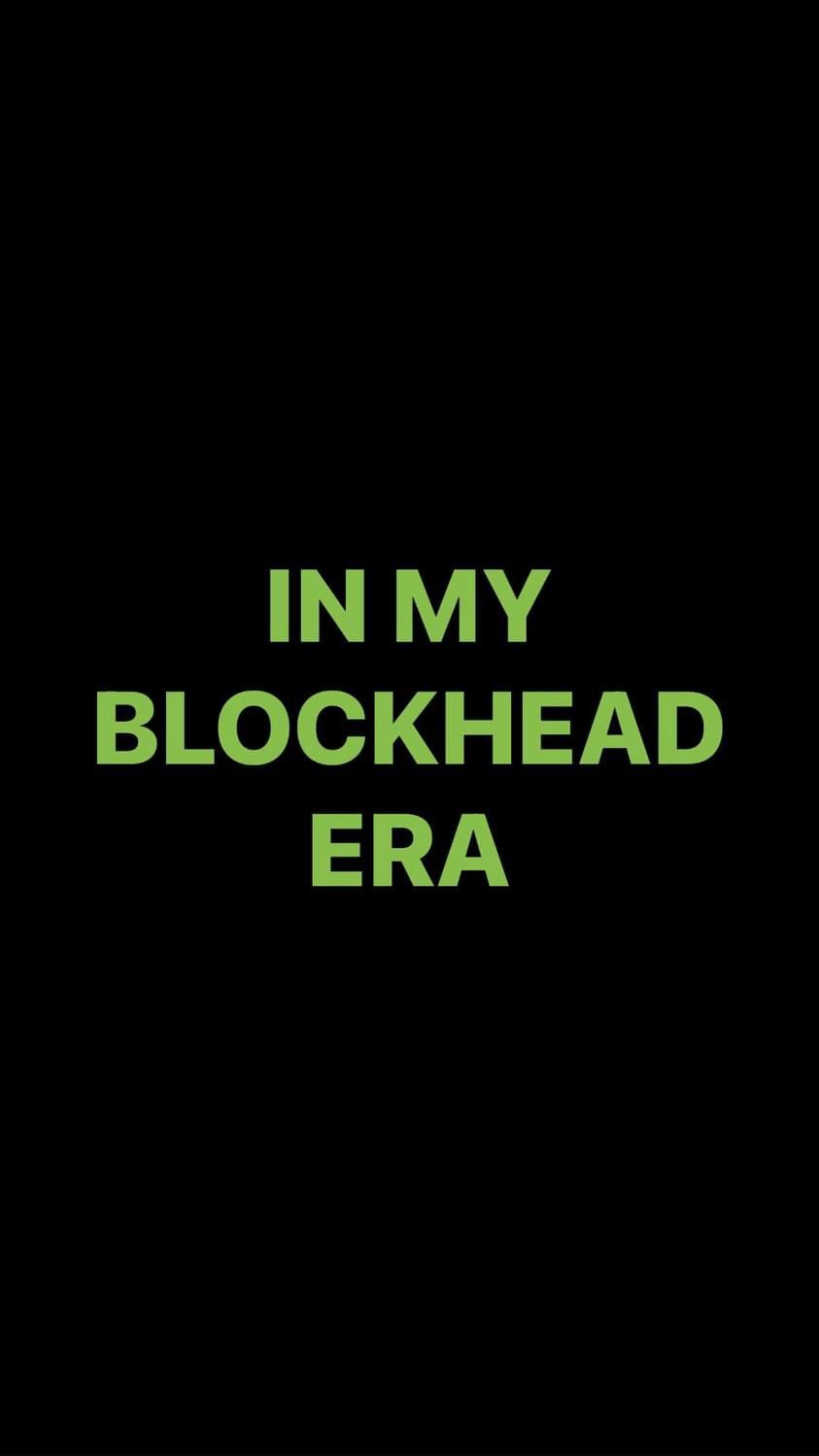 Pre-Order IN MY BLOCKHEAD ERA Wristbands (Green Text)