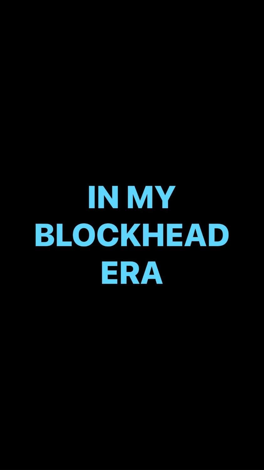 Pre-Order IN MY BLOCKHEAD ERA Wristbands (Blue Text)