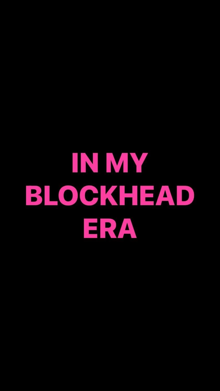 Pre-Order IN MY BLOCKHEAD ERA Wristbands (Pink Text)
