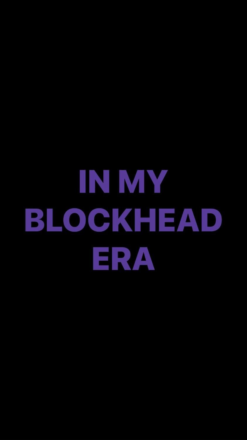 Pre-Order IN MY BLOCKHEAD ERA Wristbands (Purple Text)