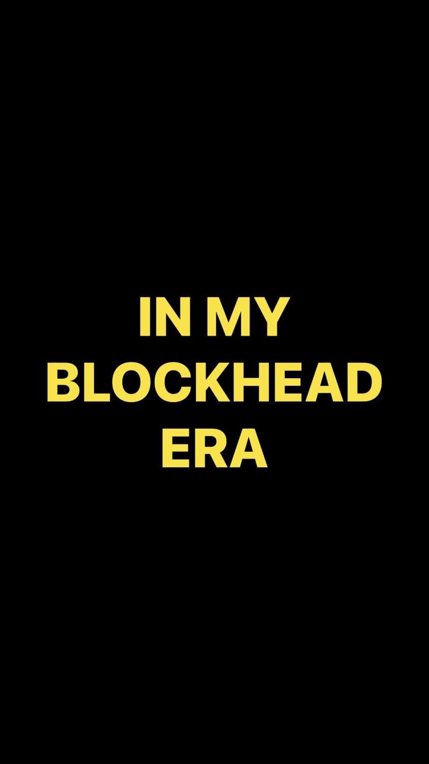 Pre-Order IN MY BLOCKHEAD ERA Wristbands (Yellow Text)