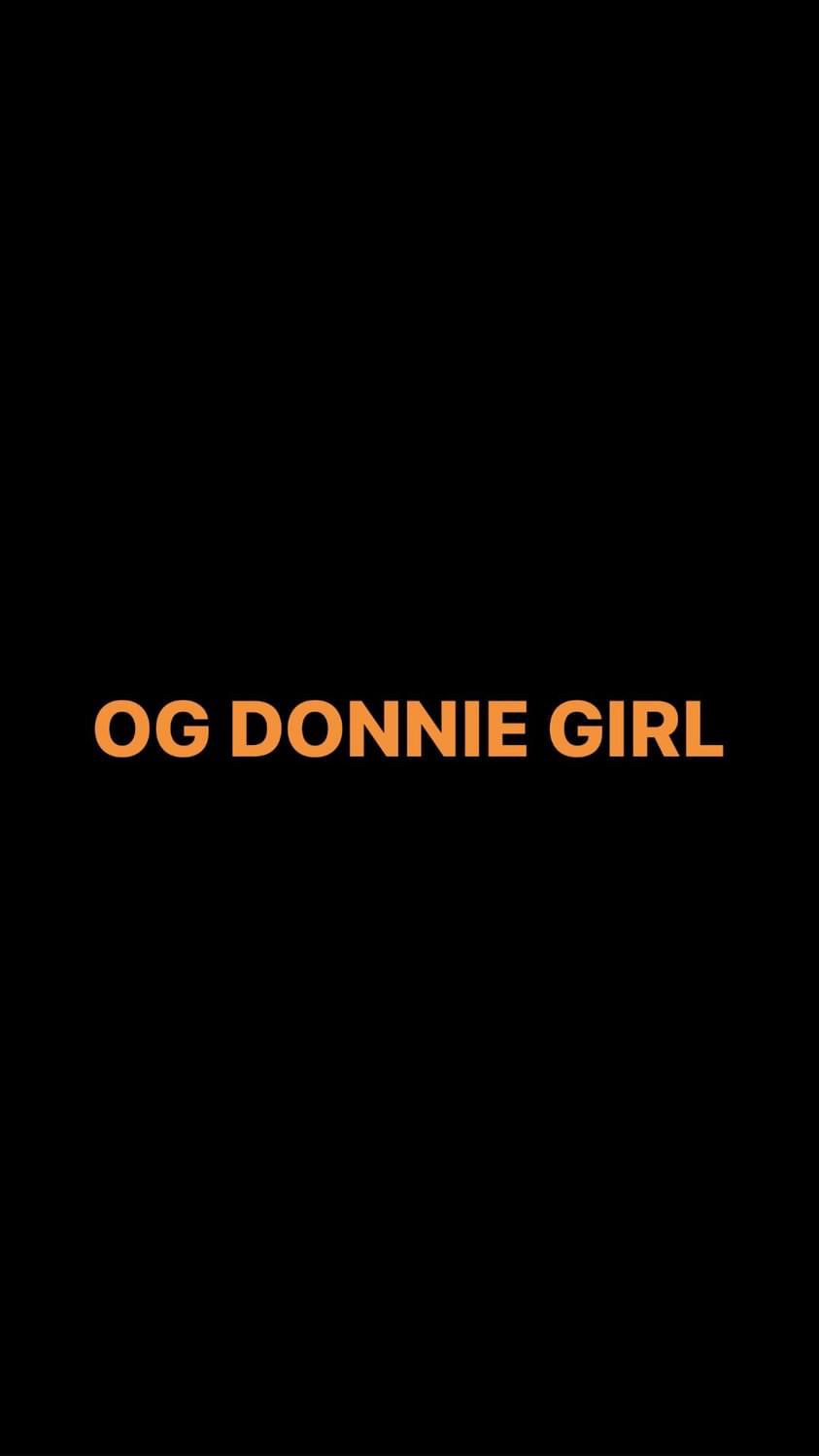 Pre-Order OG DONNIE GIRL Wristbands (Orange Text)
