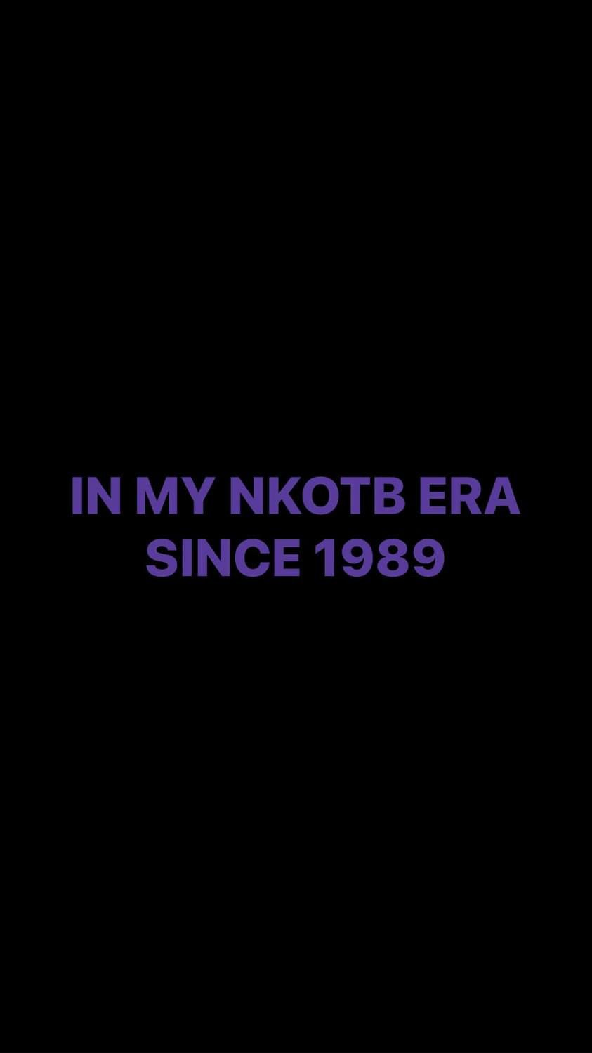 Pre-Order IN MY NKOTB ERA SINCE 1989 Wristbands (Purple Text)