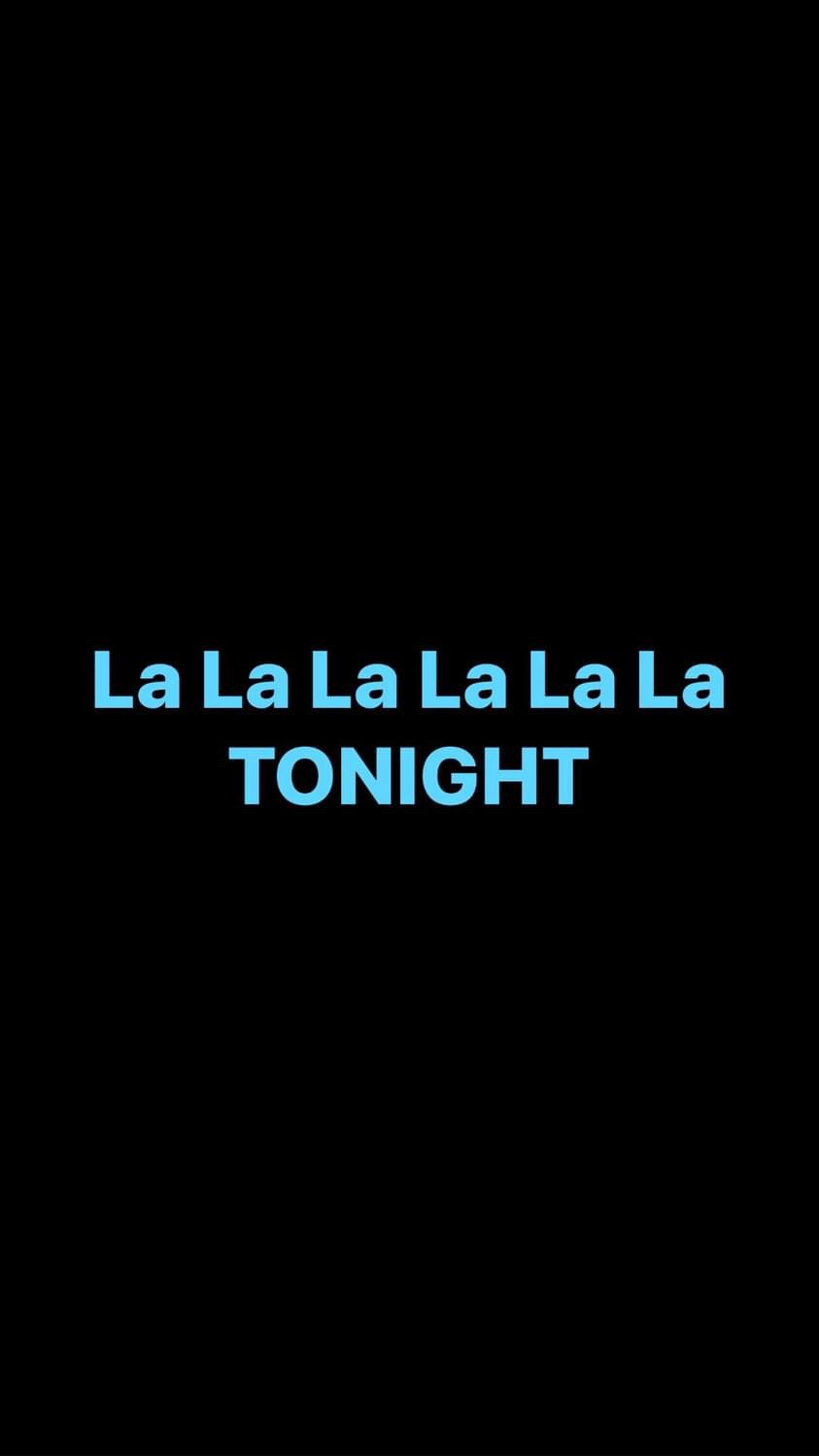 Pre-Order La La La La La La TONIGHT Wristbands (Blue Text)