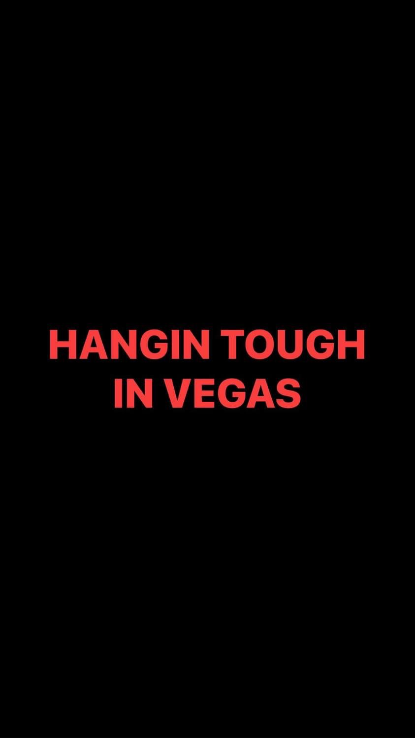 Pre-Order HANGIN TOUGH IN VEGAS Wristbands (Red Text)