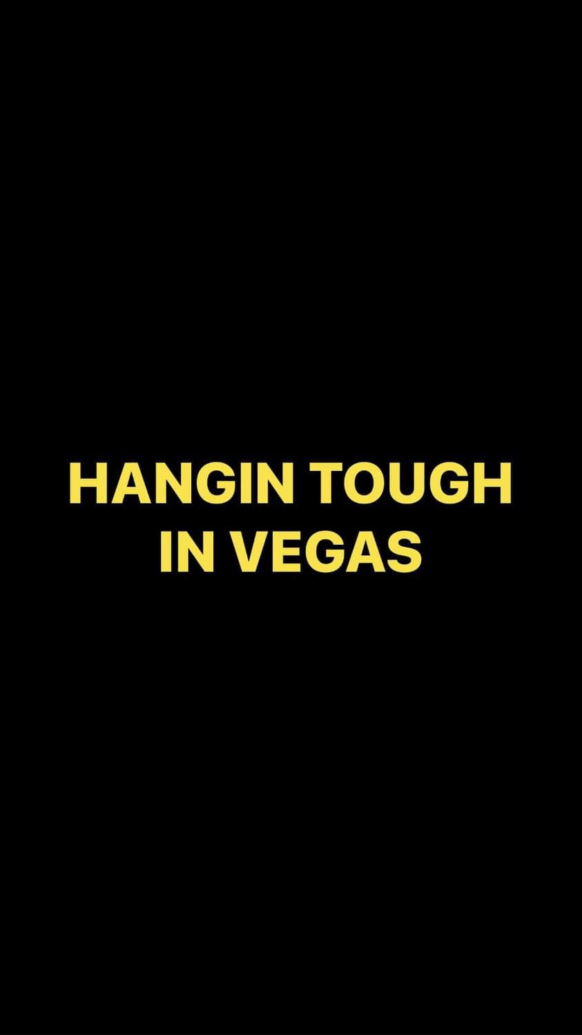 Pre-Order HANGIN TOUGH IN VEGAS Wristbands (Yellow Text)