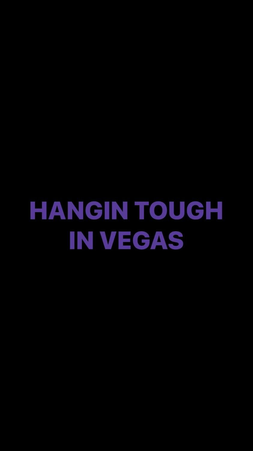 Pre-Order HANGIN TOUGH IN VEGAS Wristbands (Purple Text)
