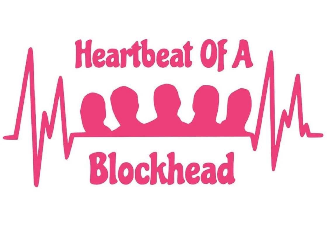 Heartbeat of A Blockhead Decals Pink Colour