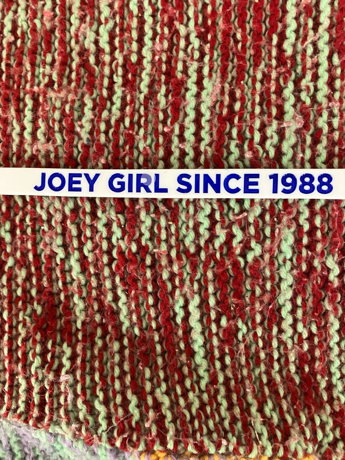 JOEY GIRL SINCE 1988 Wristbands White Colour &amp; Blue Text