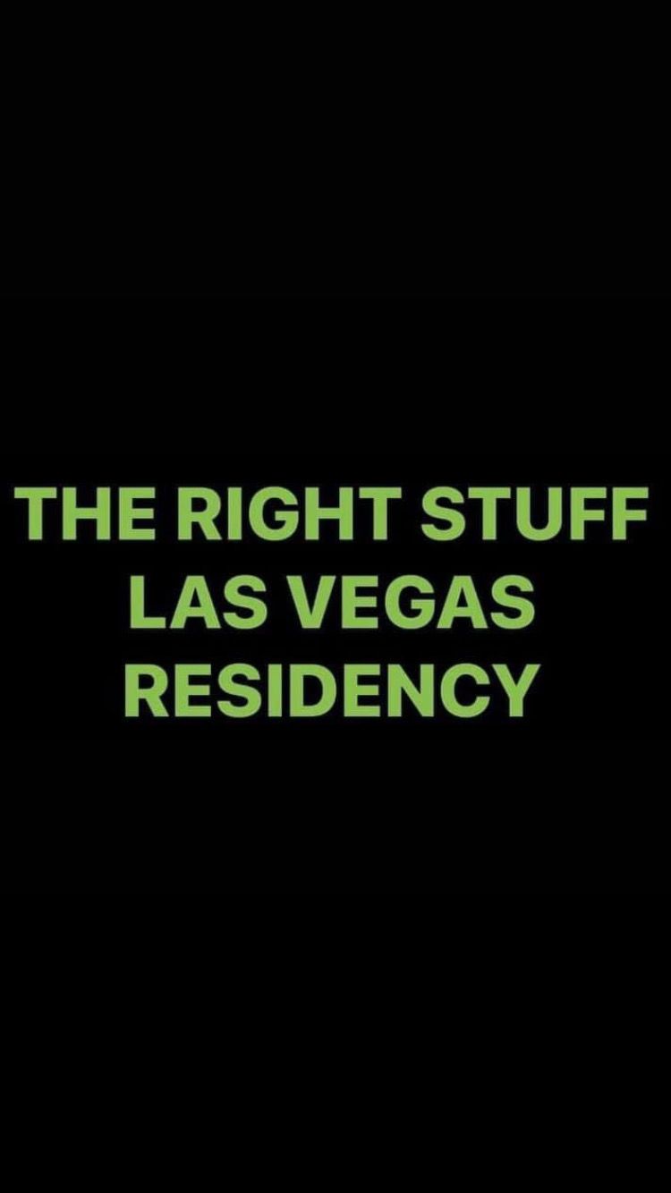 Pre-Order THE RIGHT STUFF LAS VEGAS RESIDENCY Wristbands Green Text)