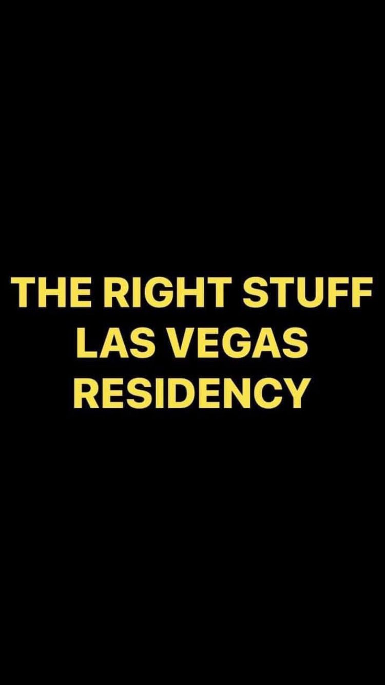 Pre-Order THE RIGHT STUFF LAS VEGAS RESIDENCY Wristbands (Yellow Text)