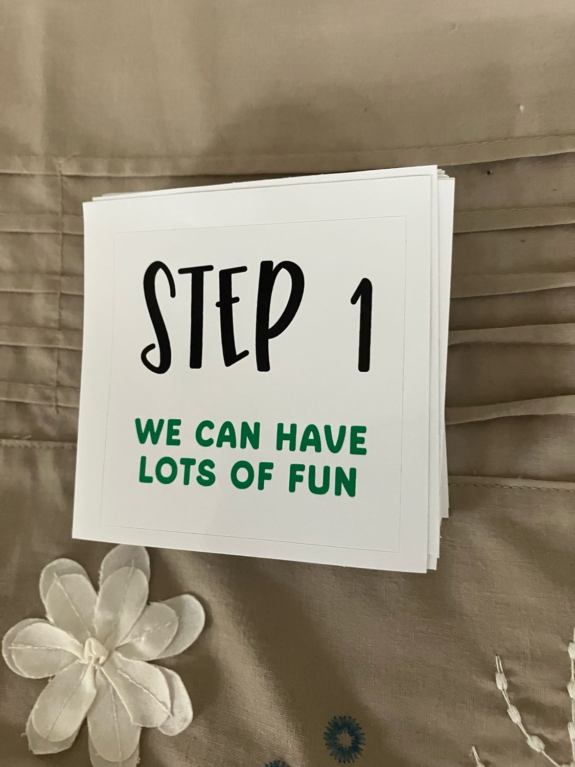 STEP 1 WE CAN HAVE SO MUCH FUN Bumper Stickers