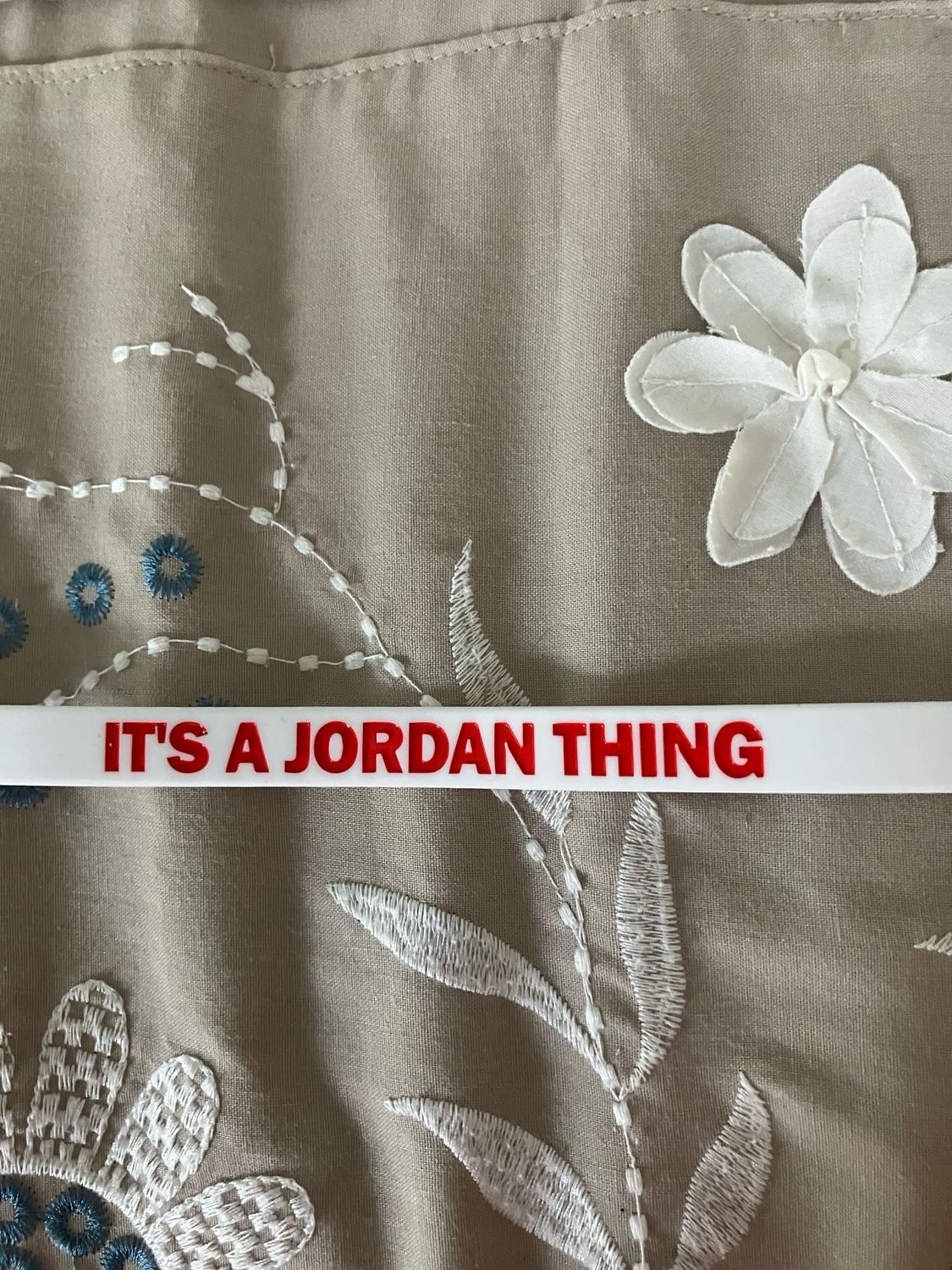 IT&#39;S A JORDAN THING Wristbands (Red Text)