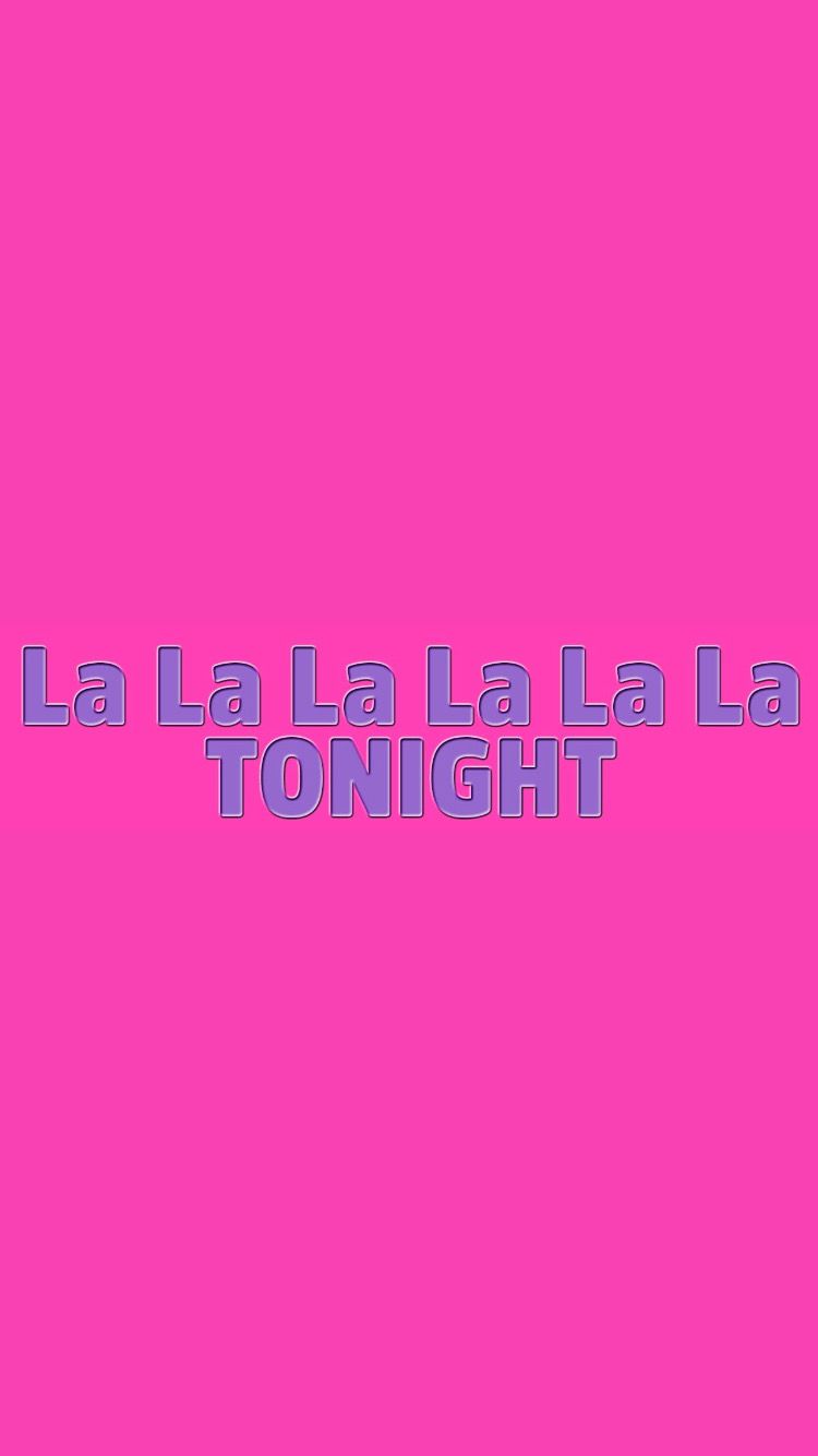 Pre-Order La La La La La La TONIGHT Wristbands Pink Colour &amp; Purple Text Arriving May 2025