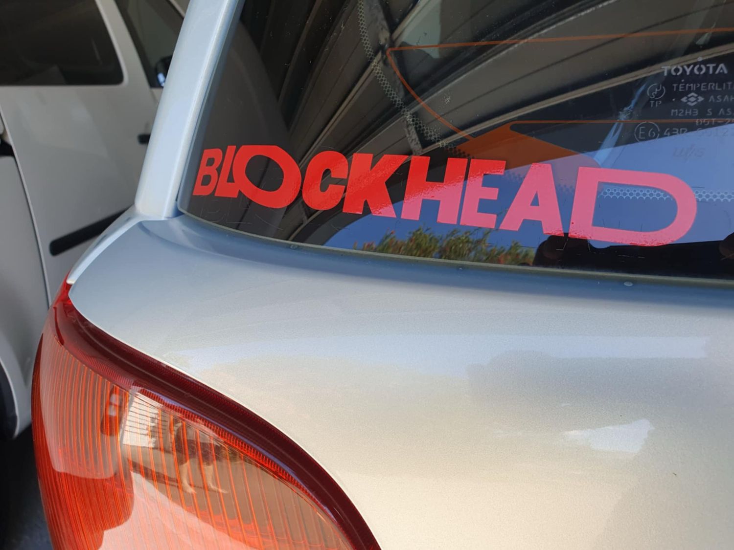 BLOCKHEAD Decals Red Colour Size 247mm X 30mm