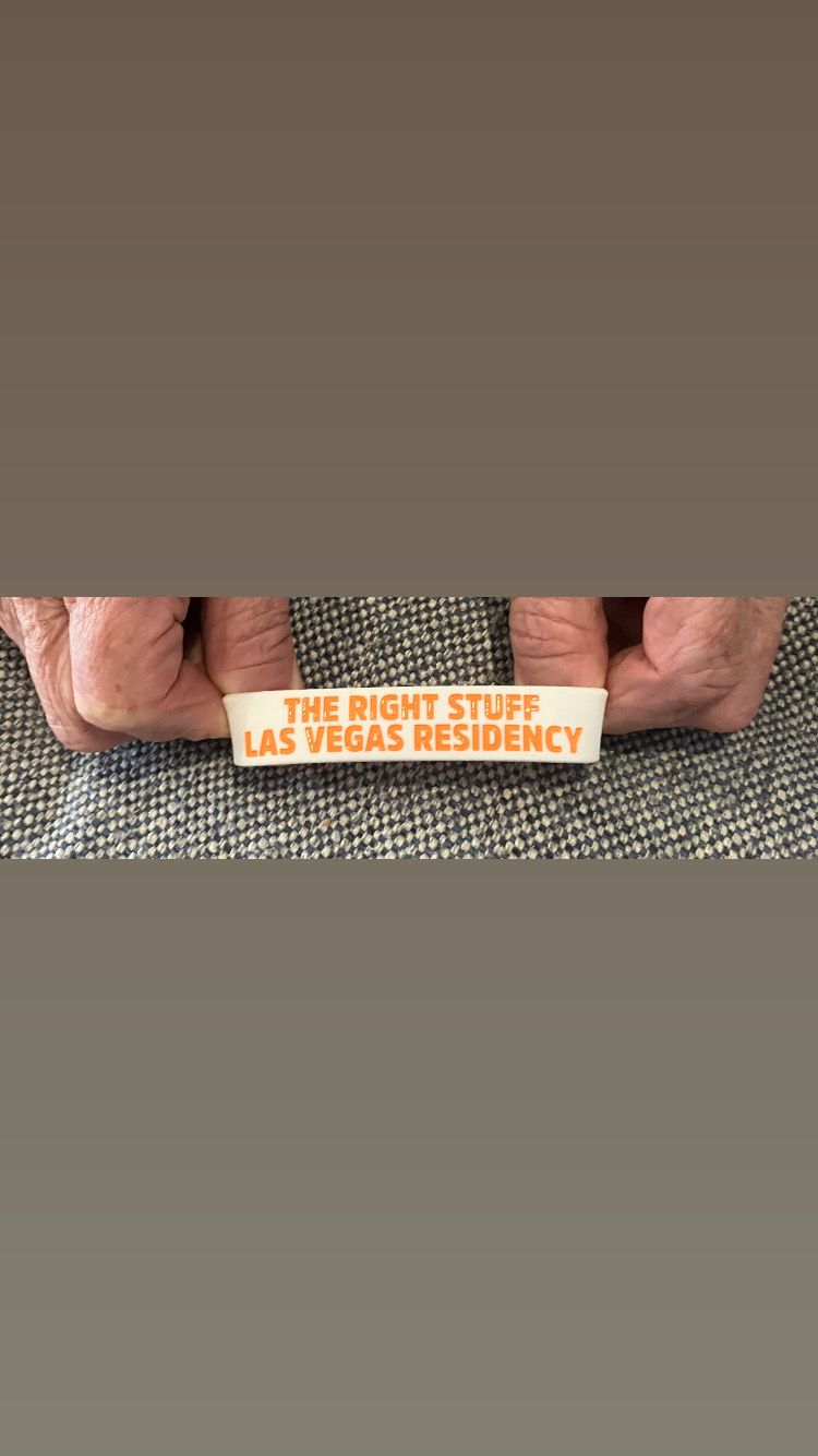 THE RIGHT STUFF LAS VEGAS RESIDENCY Wristbands (Orange Text)