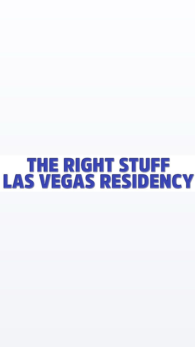 Pre-Order THE RIGHT STUFF LAS VEGAS RESIDENCY Wristbands (Blue Text)