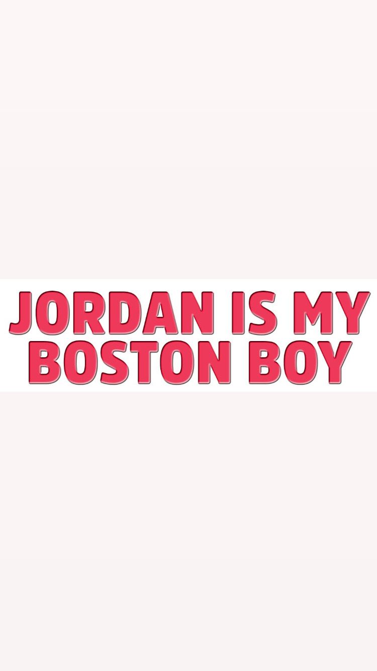 Pre-Order JORDAN IS MY BOSTON BOY Wristbands (Red Text)