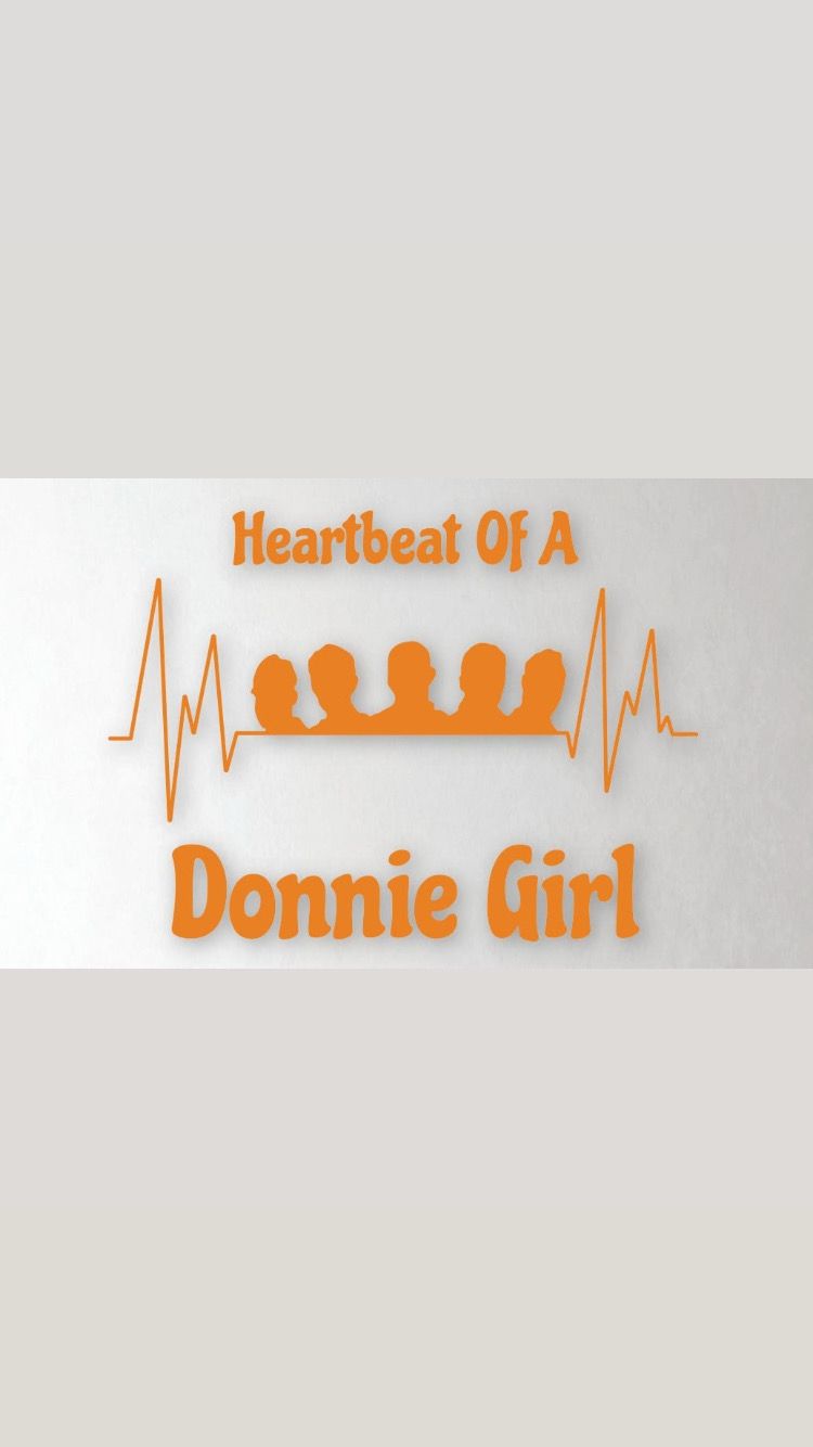 Heartbeat Of A Donnie Girl Decals Orange Colour