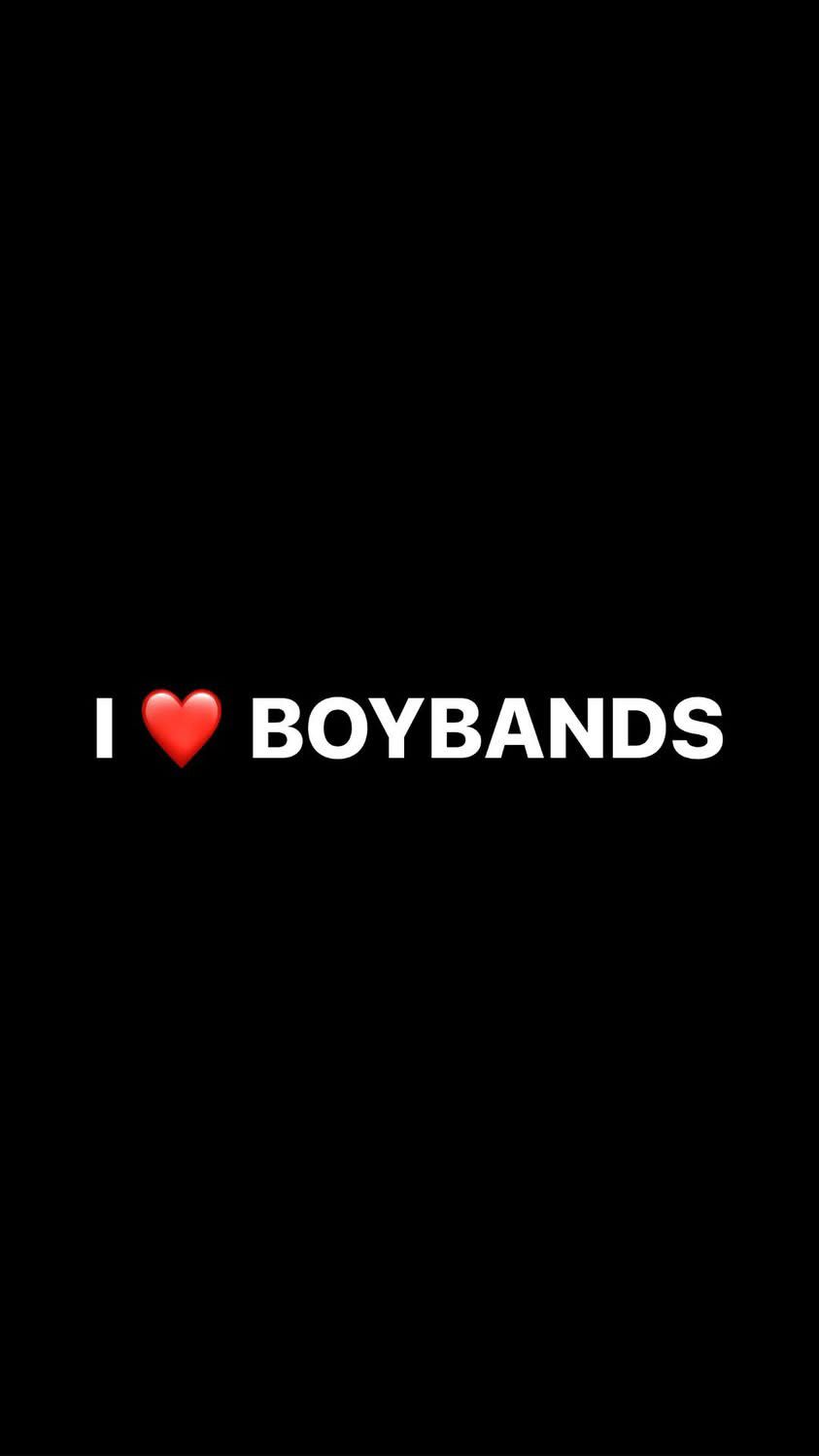 Pre-Order I ❤️ BOYBANDS Bumper Stickers