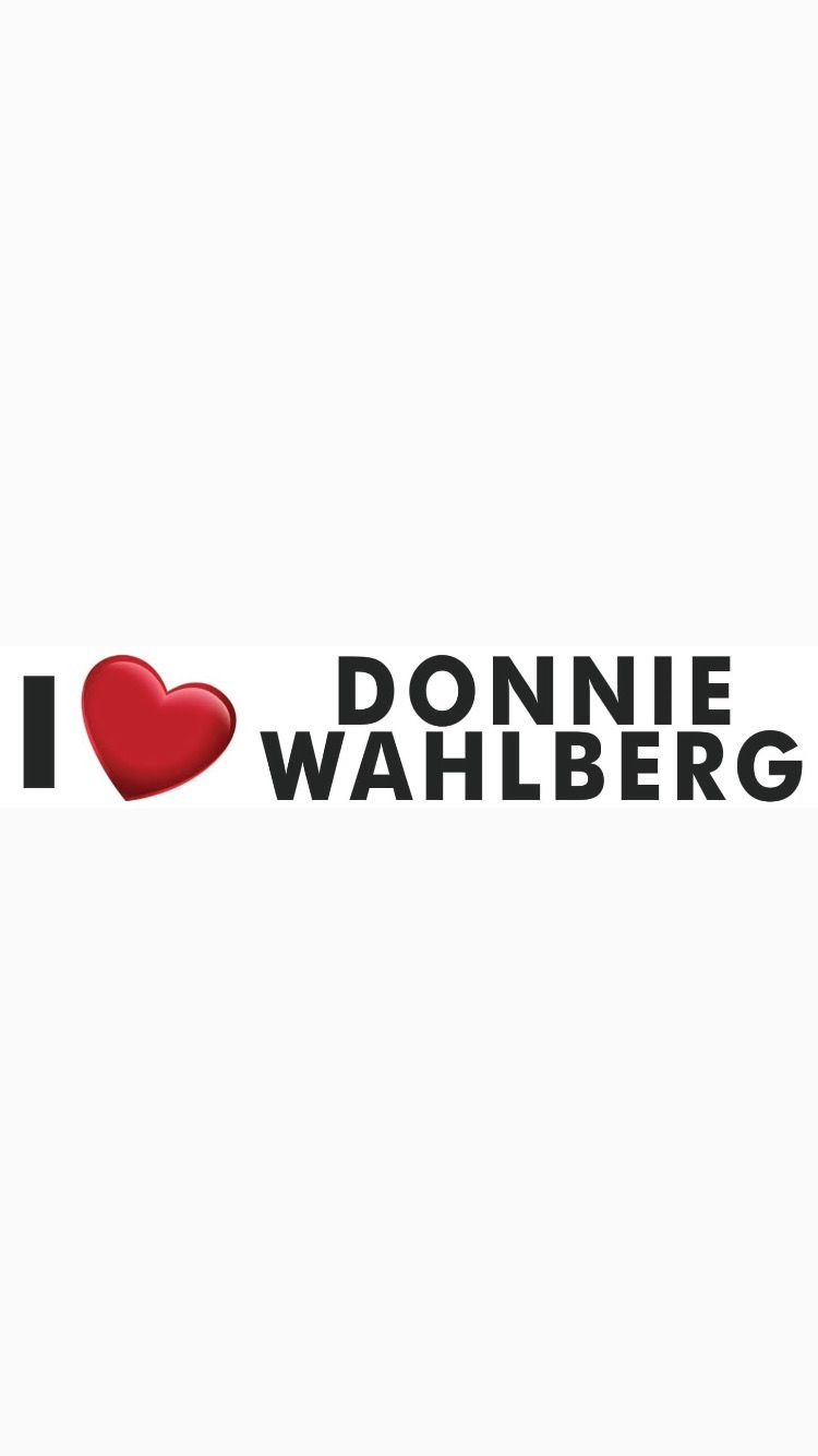 I ❤️ DONNIE WAHLBERG Bumper Stickers