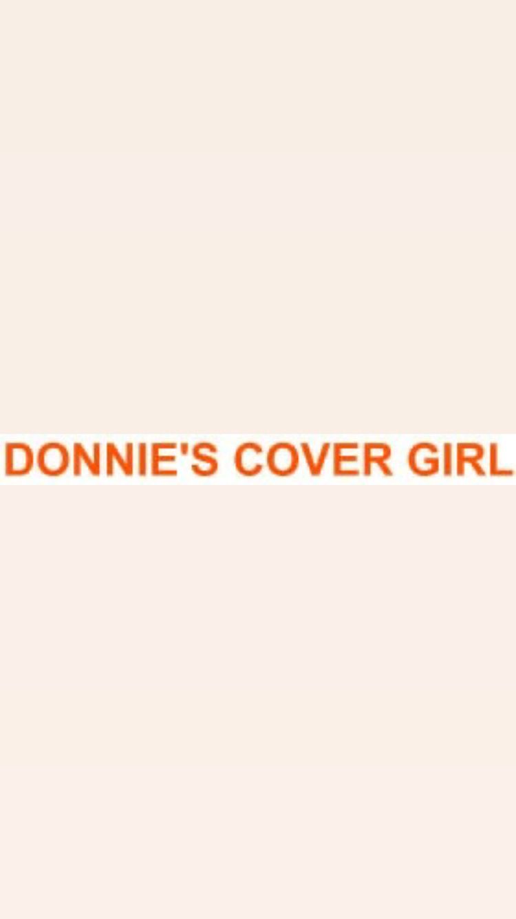 Pre-Order DONNIE&#39;S COVER GIRL Wristbands (Orange Text) Arriving August 5th 2025