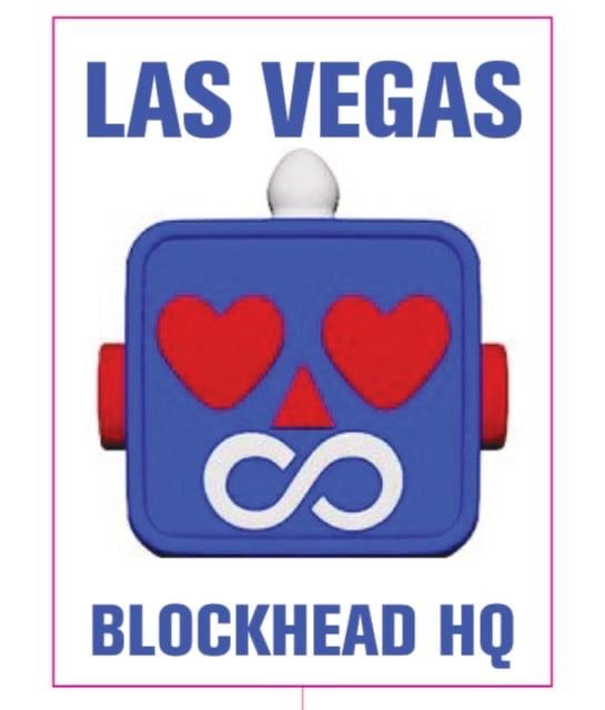 Pre-Order LAS VEGAS BLOCKHEAD HQ Bumper Stickers