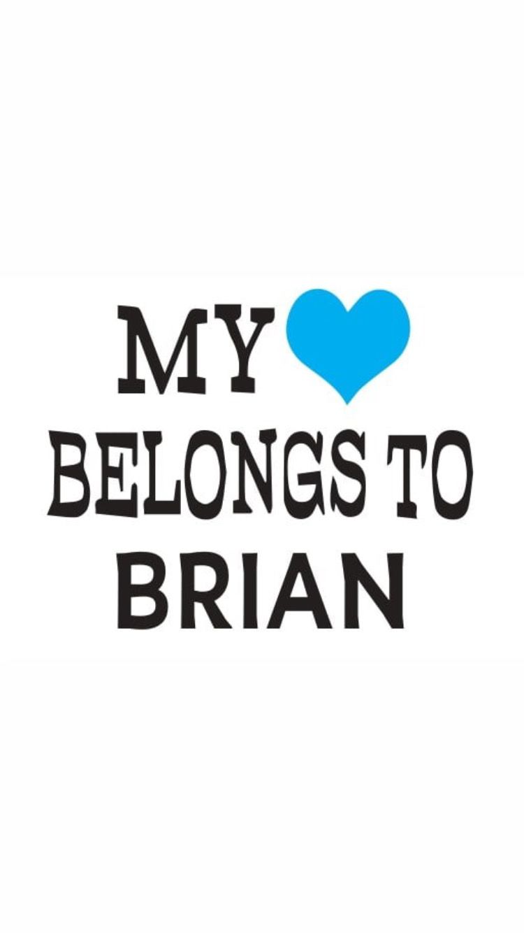 PRE-ORDER MY 💙 BELONGS TO BRIAN Bumper Stickers