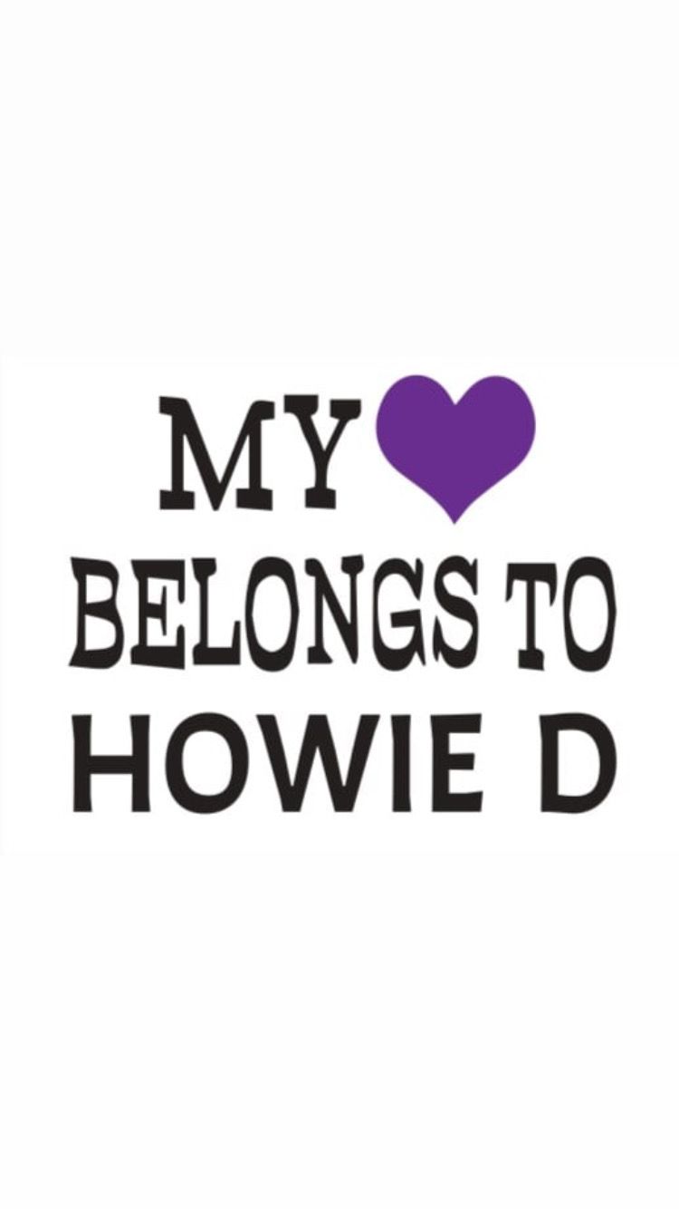 PRE-ORDER MY 💜 BELONGS TO HOWIE D Bumper Stickers