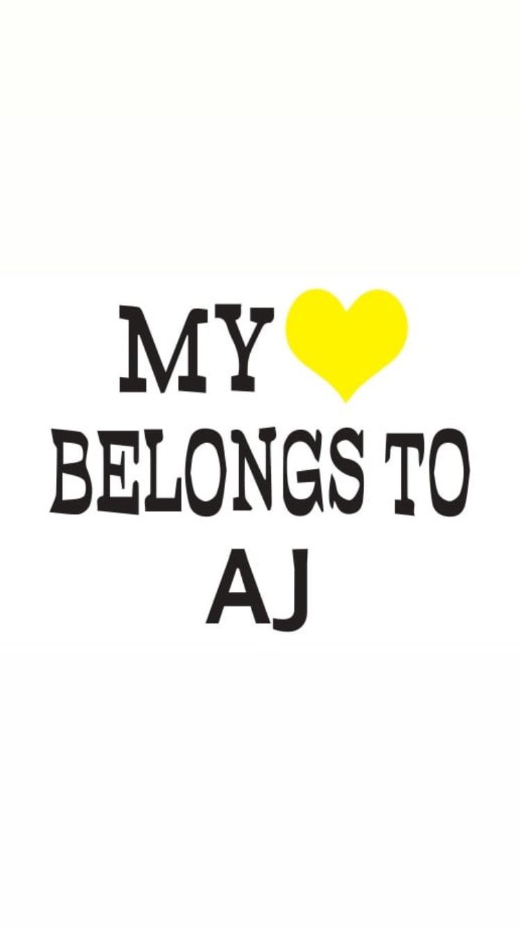 PRE-ORDER MY 💛 BELONGS TO AJ Bumper Stickers