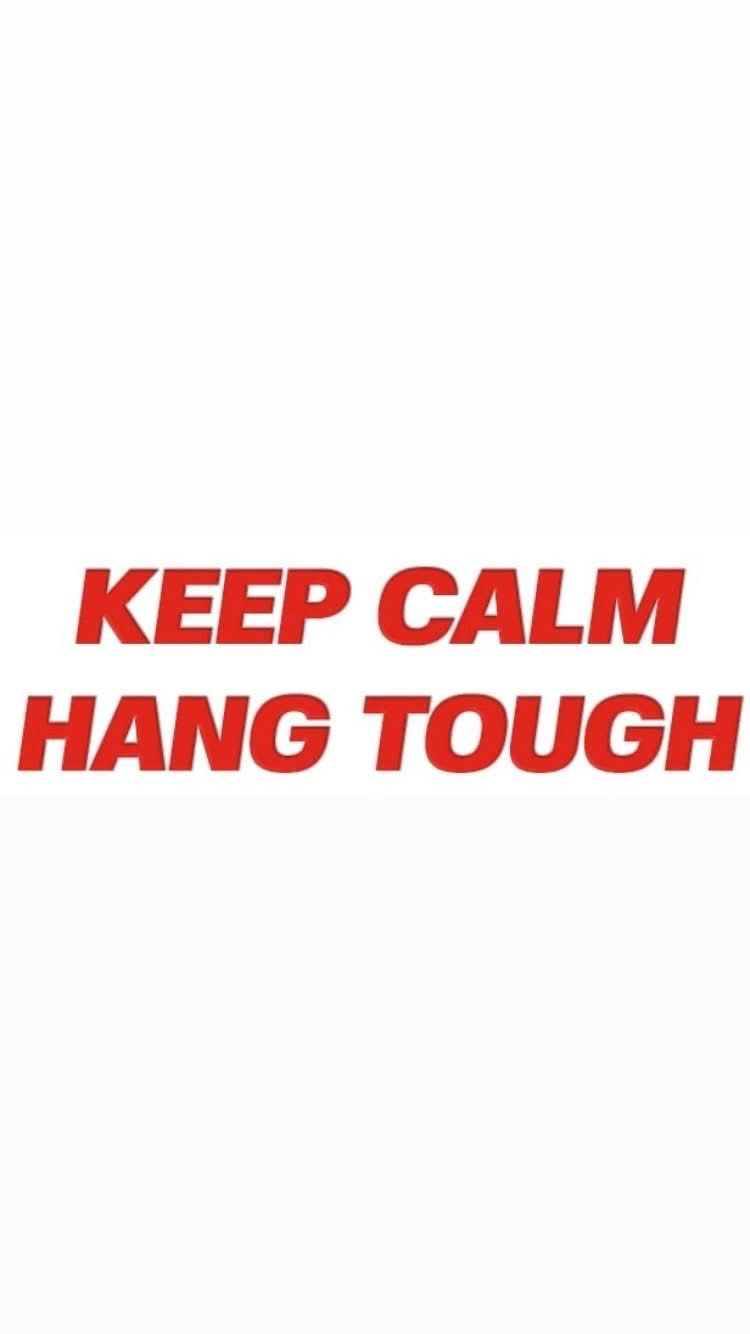 Pre-Order KEEP CALM HANG TOUGH Wristbands (Red Text)