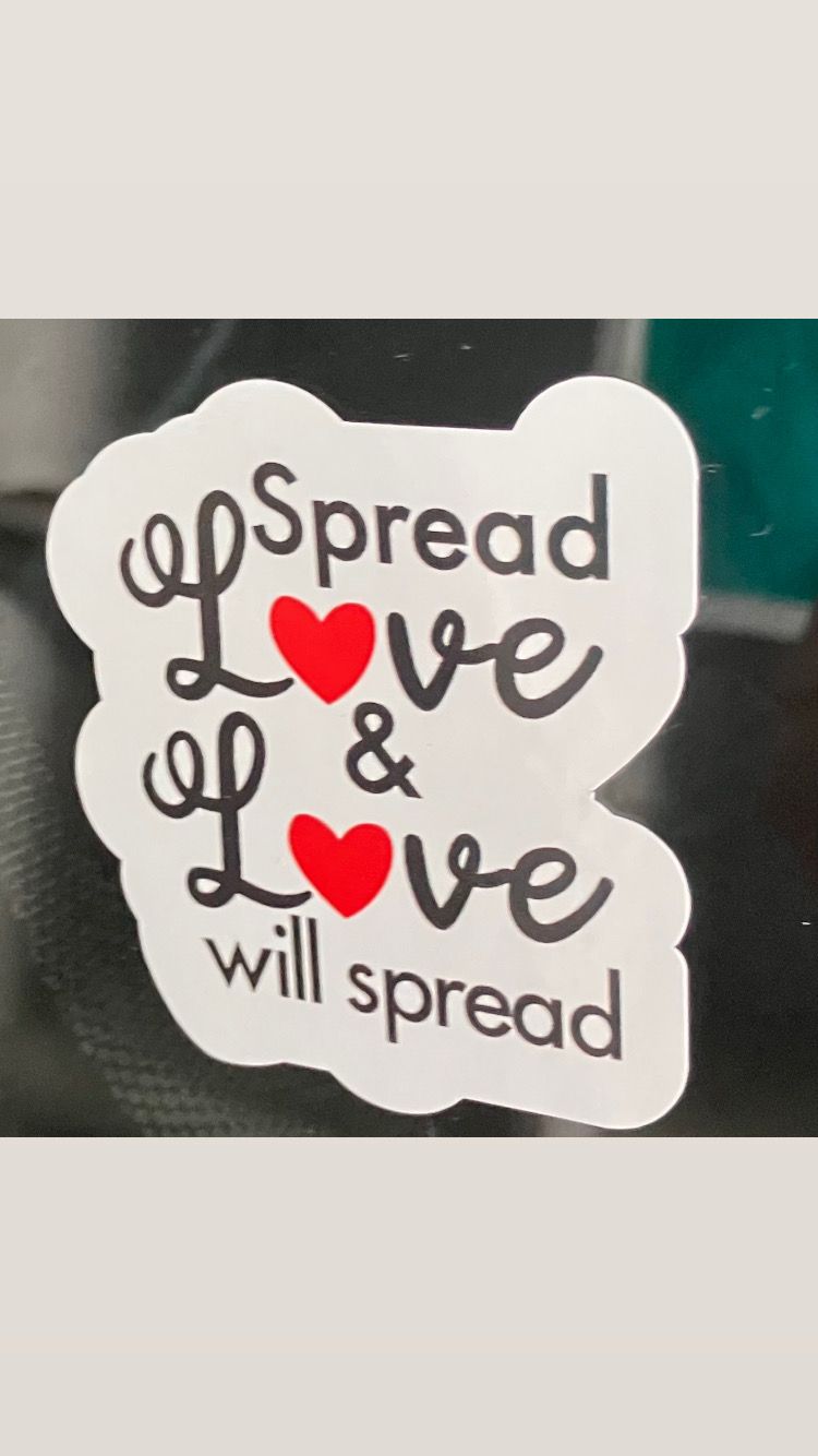 Spread L❤️ve &amp; L❤️ve Will Spread Bumper Stickers