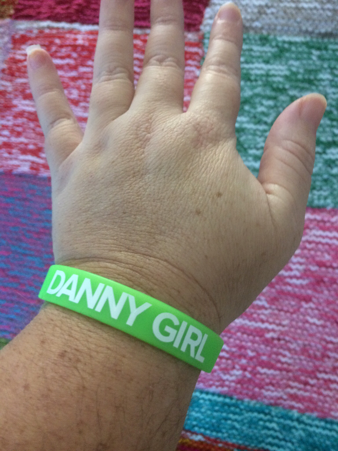 GLOW IN THE DARK DANNY GIRL Wristbands
