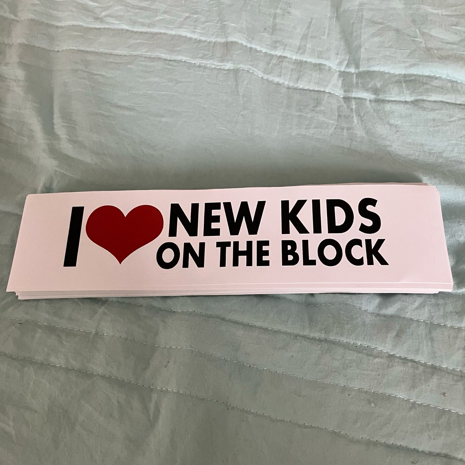 I ❤️ NEW KIDS ON THE BLOCK Bumper Stickers