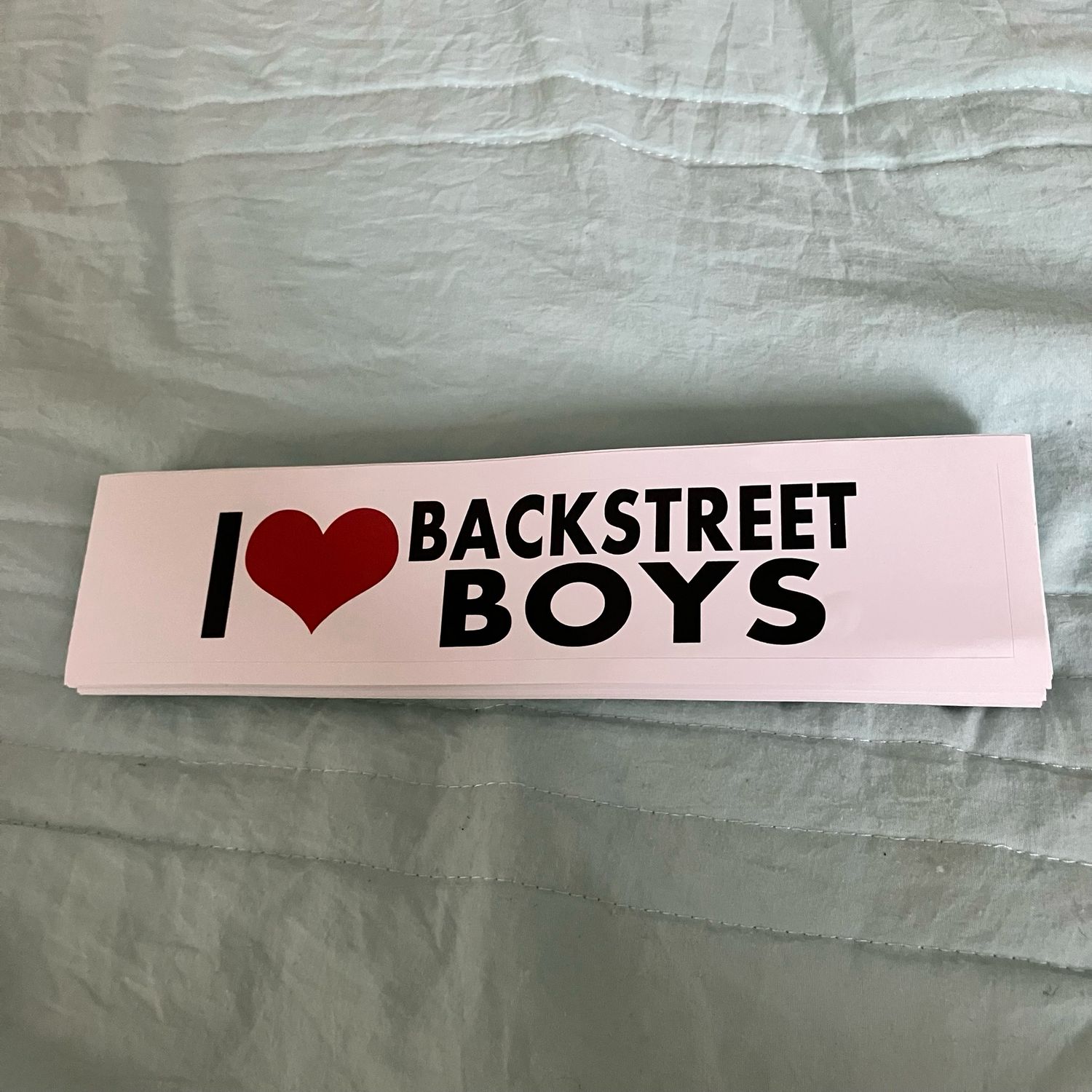 I ❤️ BACKSTREET BOYS Bumper Stickers