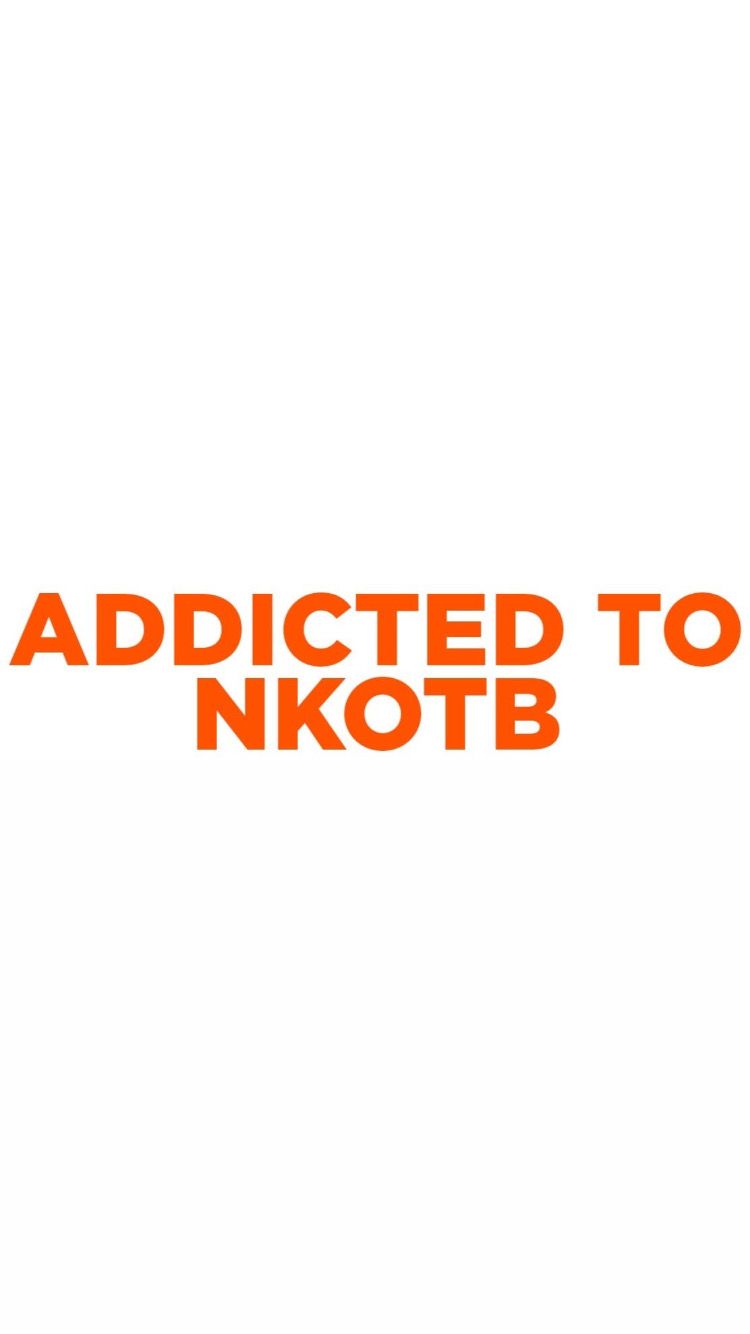 Pre-Order ADDICTED TO NKOTB Wristbands (Orange Text)