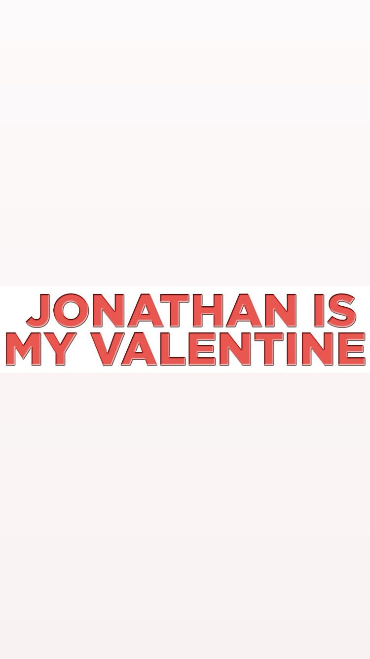 Pre-Order JONATHAN IS MY VALENTINE Wristbands