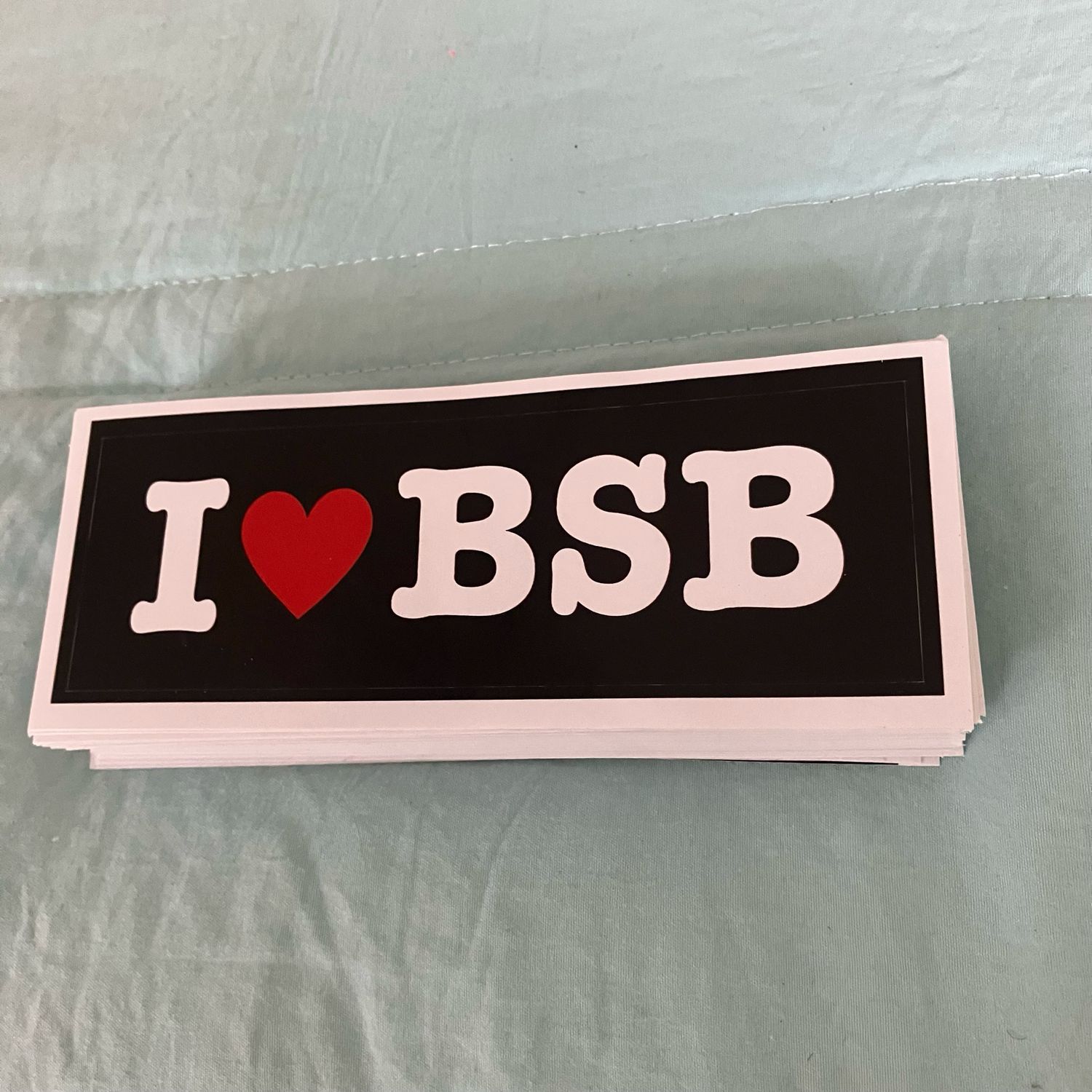 I ❤️ BSB Bumper Stickers size 151 X 50mm