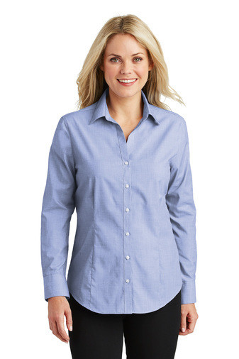 Port Authority® Ladies Crosshatch Easy Care Shirt